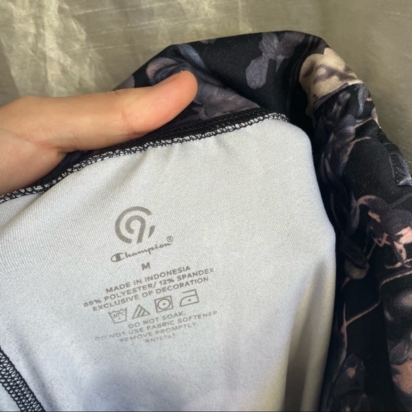 CHAMPION FLORAL PRINT YOGA LEGGING PANTS SIZE M EUC - Picture 2 of 5